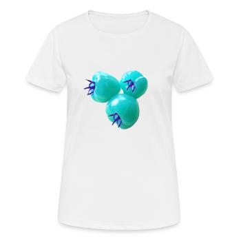 tomaten,blaue tomaten,rispentormaten,tomate,popart - Frauen T-Shirt atmungsaktiv - Weiß - Vorne - AI Model Female 172 dark (172cm)