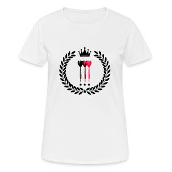 dard - T-shirt respirant Femme - blanc - Devant - AI Model Female 172 dark (172cm)