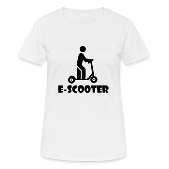 Roller Scooter E-Scooter - T-shirt respirant Femme - blanc - Devant - AI Model Female 172 dark (172cm)
