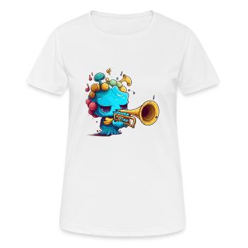 trumpet art - Frauen T-Shirt atmungsaktiv - Weiß - Vorne - AI Model Female 172 dark (172cm)
