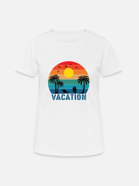 Vacation Time - Women's Breathable T-Shirt - white