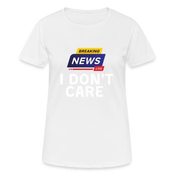 Breaking News - Frauen T-Shirt atmungsaktiv - Weiß - Vorne - AI Model Female 172 dark (172cm)