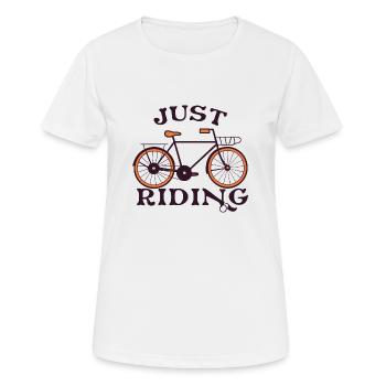 BICYCLES - Women's Breathable T-Shirt - white - Front - AI Model Female 172 dark (172cm)