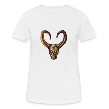 Devil Skull 4 - Women's Breathable T-Shirt - white - Front - AI Model Female 172 dark (172cm)