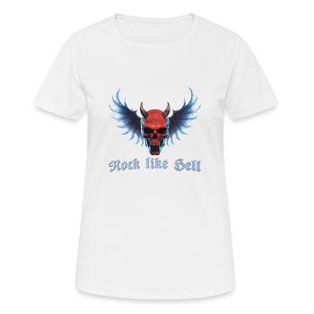 Wing Devil 2024 02 - Frauen T-Shirt atmungsaktiv - Weiß - Vorne - AI Model Female 172 dark (172cm)
