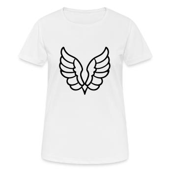 Angel Wings - Women's Breathable T-Shirt - white - Front - AI Model Female 172 dark (172cm)