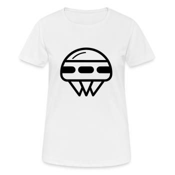 fliegende Untertasse - Frauen T-Shirt atmungsaktiv - Weiß - Vorne - AI Model Female 172 dark (172cm)