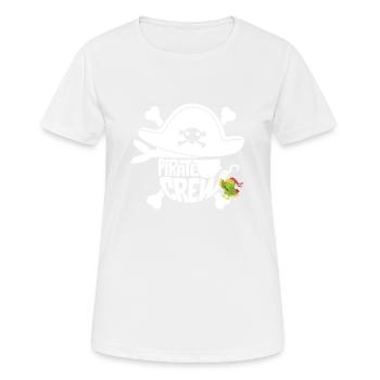 Pirate Birthday Party Group Shirt Buccaneers - Women's Breathable T-Shirt - white - Front - AI Model Female 172 dark (172cm)