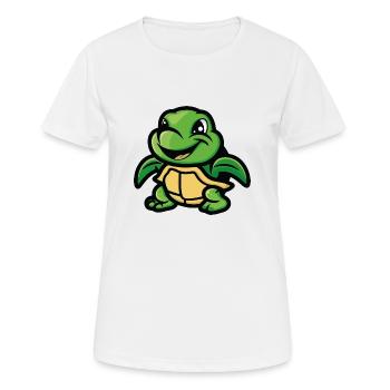 Turtle - Women's Breathable T-Shirt - white - Front - AI Model Female 172 dark (172cm)