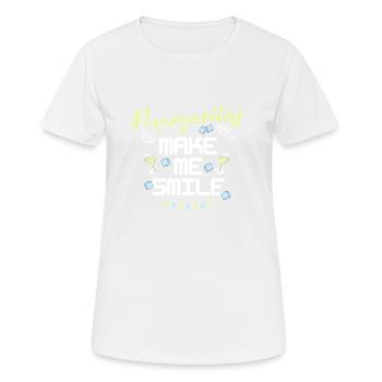 Margaritas Make Me Smile Lime Cocktail Fiesta Marg - Frauen T-Shirt atmungsaktiv - Weiß - Vorne - AI Model Female 172 dark (172cm)