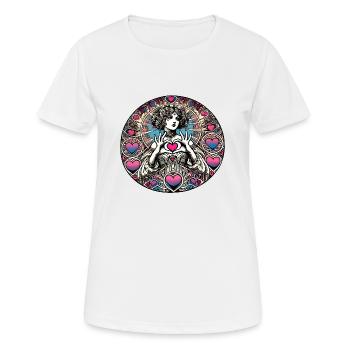 Valentine's day Goddess - Women's Breathable T-Shirt - white - Front - AI Model Female 172 dark (172cm)