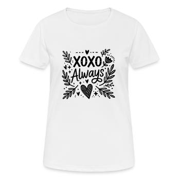 XOXO Always - Women's Breathable T-Shirt - white - Front - AI Model Female 172 dark (172cm)