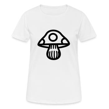 Mushroom - Women's Breathable T-Shirt - white - Front - AI Model Female 172 dark (172cm)