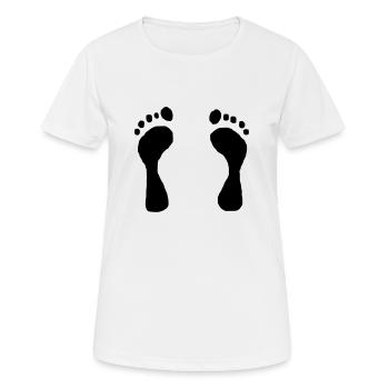 * Empreintes * - T-shirt respirant Femme - blanc - Devant - AI Model Female 172 dark (172cm)