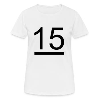15 Meter Klasse Segelzeichen - Frauen T-Shirt atmungsaktiv - Weiß - Vorne - AI Model Female 172 dark (172cm)