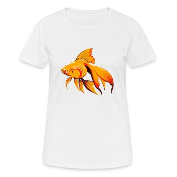 fish439 - Women's Breathable T-Shirt - white - Front - AI Model Female 172 dark (172cm)