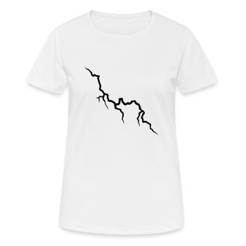 blitz_lightning - Frauen T-Shirt atmungsaktiv - Weiß - Vorne - AI Model Female 172 dark (172cm)