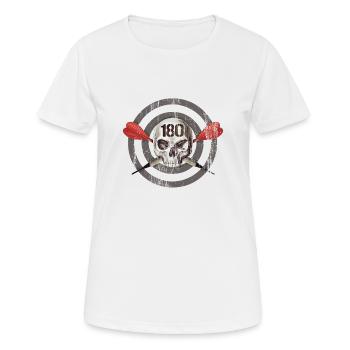 one hundred and eighty - Women's Breathable T-Shirt - white - Front - AI Model Female 172 dark (172cm)