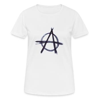 Anarchie - T-shirt respirant Femme - blanc - Devant - AI Model Female 172 dark (172cm)