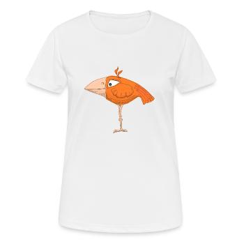 Achmet L’oiseau matinal Regarde vers l’Est Cadeau - T-shirt respirant Femme - blanc - Devant - AI Model Female 172 dark (172cm)