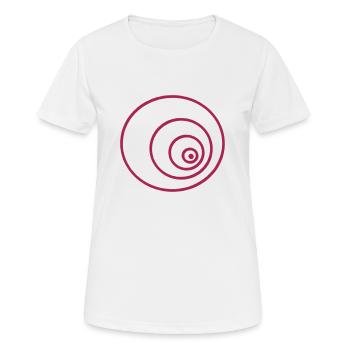 Kreise - Frauen T-Shirt atmungsaktiv - Weiß - Vorne - AI Model Female 172 dark (172cm)