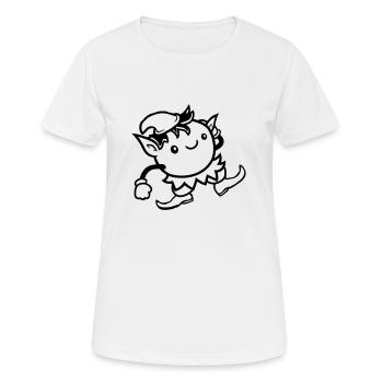 Mignon Elf Clipart - T-shirt respirant Femme - blanc - Devant - AI Model Female 172 dark (172cm)