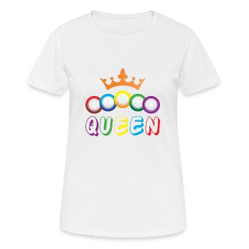 Bingo Balls Bingo Queen Gift - Women's Breathable T-Shirt - white - Front - AI Model Female 172 dark (172cm)