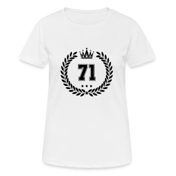 wappen 71 - Frauen T-Shirt atmungsaktiv - Weiß - Vorne - AI Model Female 172 dark (172cm)
