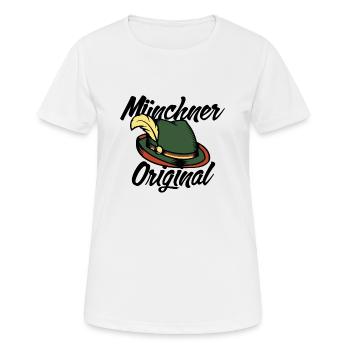 Munich Original - T-shirt respirant Femme - blanc - Devant - AI Model Female 172 dark (172cm)
