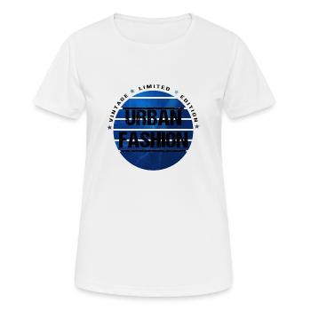 Urban Fashion Limited bleu - T-shirt respirant Femme - blanc - Devant - AI Model Female 172 dark (172cm)