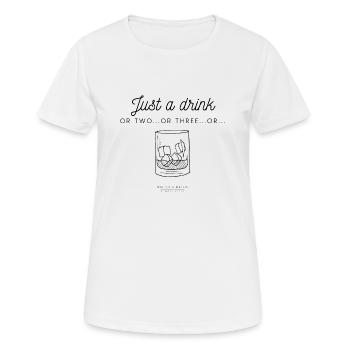 Walter & Wallis - Alcohol 1 - T-shirt respirant Femme - blanc - Devant - AI Model Female 172 dark (172cm)