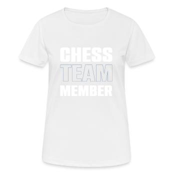 Chess Team - Women's Breathable T-Shirt - white - Front - AI Model Female 172 dark (172cm)