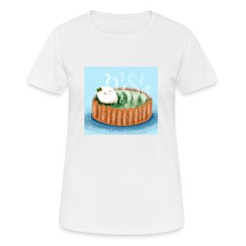 Se détendre - T-shirt respirant Femme - blanc - Devant - AI Model Female 172 dark (172cm)