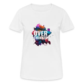 overthinker fish - Frauen T-Shirt atmungsaktiv - Weiß - Vorne - AI Model Female 172 dark (172cm)
