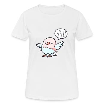 The Serene Bird - Women's Breathable T-Shirt - white - Front - AI Model Female 172 dark (172cm)
