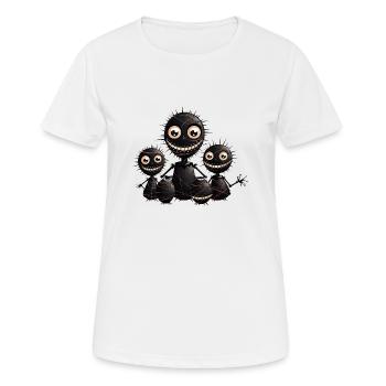 Fascinante famille de poupées vaudou - City Fashion - T-shirt respirant Femme - blanc - Devant - AI Model Female 172 dark (172cm)