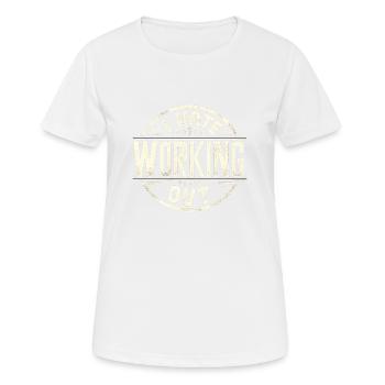 I Hate Working Out 9 - Women's Breathable T-Shirt - white - Front - AI Model Female 172 dark (172cm)