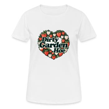 Humour de jardin - T-shirt respirant Femme - blanc - Devant - AI Model Female 172 dark (172cm)