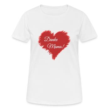 Geschenk zum Muttertag - Frauen T-Shirt atmungsaktiv - Weiß - Vorne - AI Model Female 172 dark (172cm)