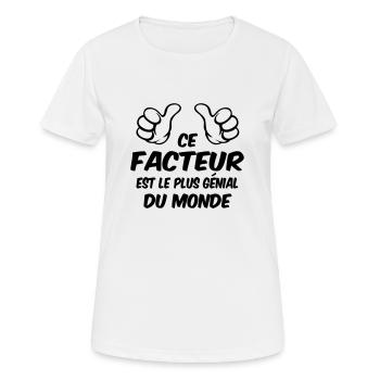 BEST FACTOR - Women's Breathable T-Shirt - white - Front - AI Model Female 172 dark (172cm)