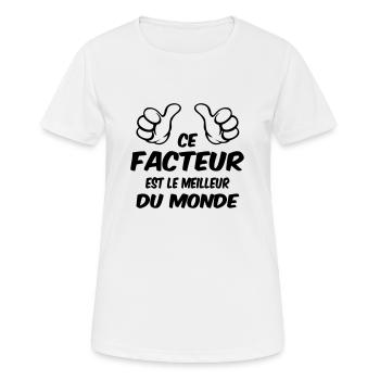 BEST FACTOR - Women's Breathable T-Shirt - white - Front - AI Model Female 172 dark (172cm)