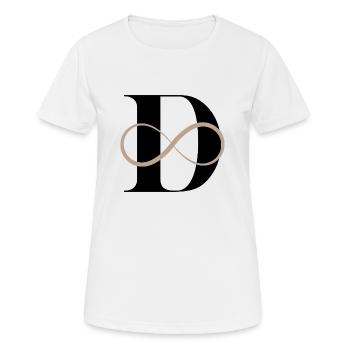 Buchstabe der Unendlichkeit - Frauen T-Shirt atmungsaktiv - Weiß - Vorne - AI Model Female 172 dark (172cm)