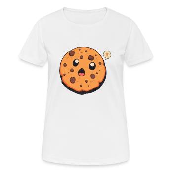 Manga Cookie - T-shirt respirant Femme - blanc - Devant - AI Model Female 172 dark (172cm)