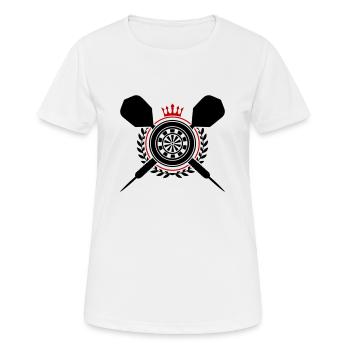 Fléchettes Fléchettes - T-shirt respirant Femme - blanc - Devant - AI Model Female 172 dark (172cm)