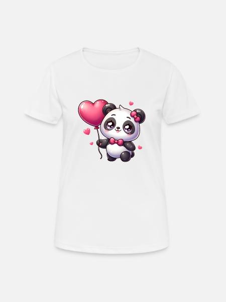 Kawaii Panda - Women's Breathable T-Shirt - white