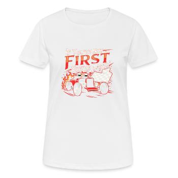TREND QUOTE FAST - Women's Breathable T-Shirt - white - Front - AI Model Female 172 dark (172cm)