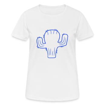 Cactus Plante Épineux Épineux Déserts Cactus - T-shirt respirant Femme - blanc - Devant - AI Model Female 172 dark (172cm)