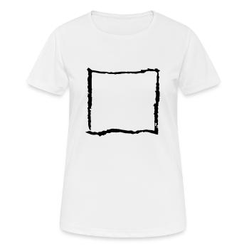 rechteck - Frauen T-Shirt atmungsaktiv - Weiß - Vorne - AI Model Female 172 dark (172cm)