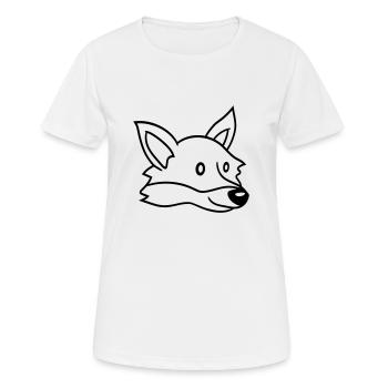 Fuchs Rotfuchs Wildes Tier Schlauer Wald Bewohner - Frauen T-Shirt atmungsaktiv - Weiß - Vorne - AI Model Female 172 dark (172cm)