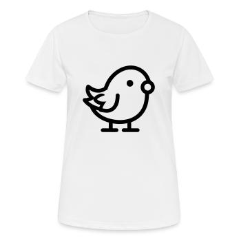 poussin - T-shirt respirant Femme - blanc - Devant - AI Model Female 172 dark (172cm)